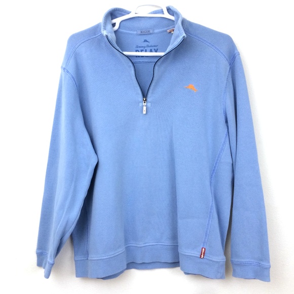 Tommy Bahama Other - Tommy Bahama |Blue Long Sleeve Relax Zip Pullover